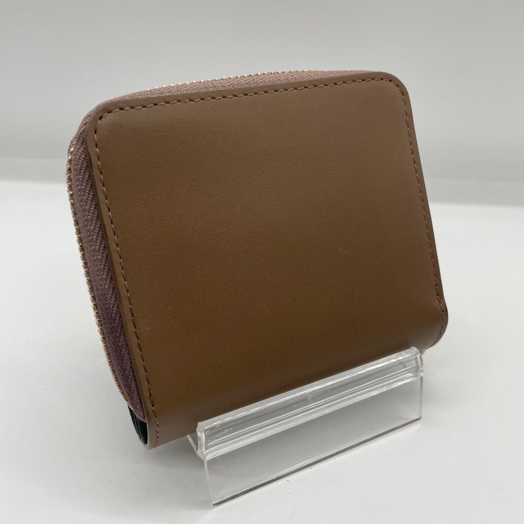 【未使用】 ポールスミス レザー 折り財布 内側ストライプ