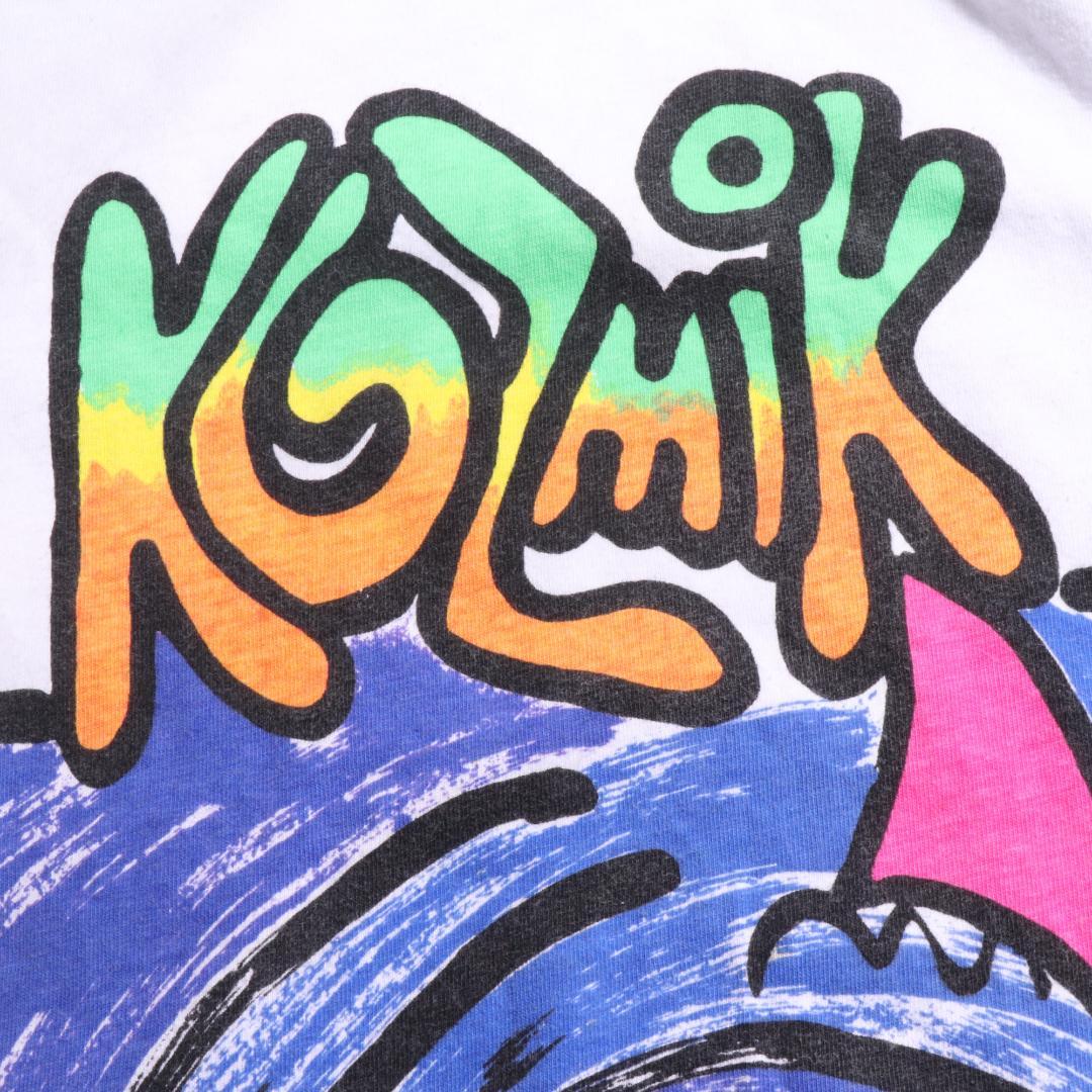 80s USA製 KOZMIK コズミック 総柄Tシャツ L（F61）