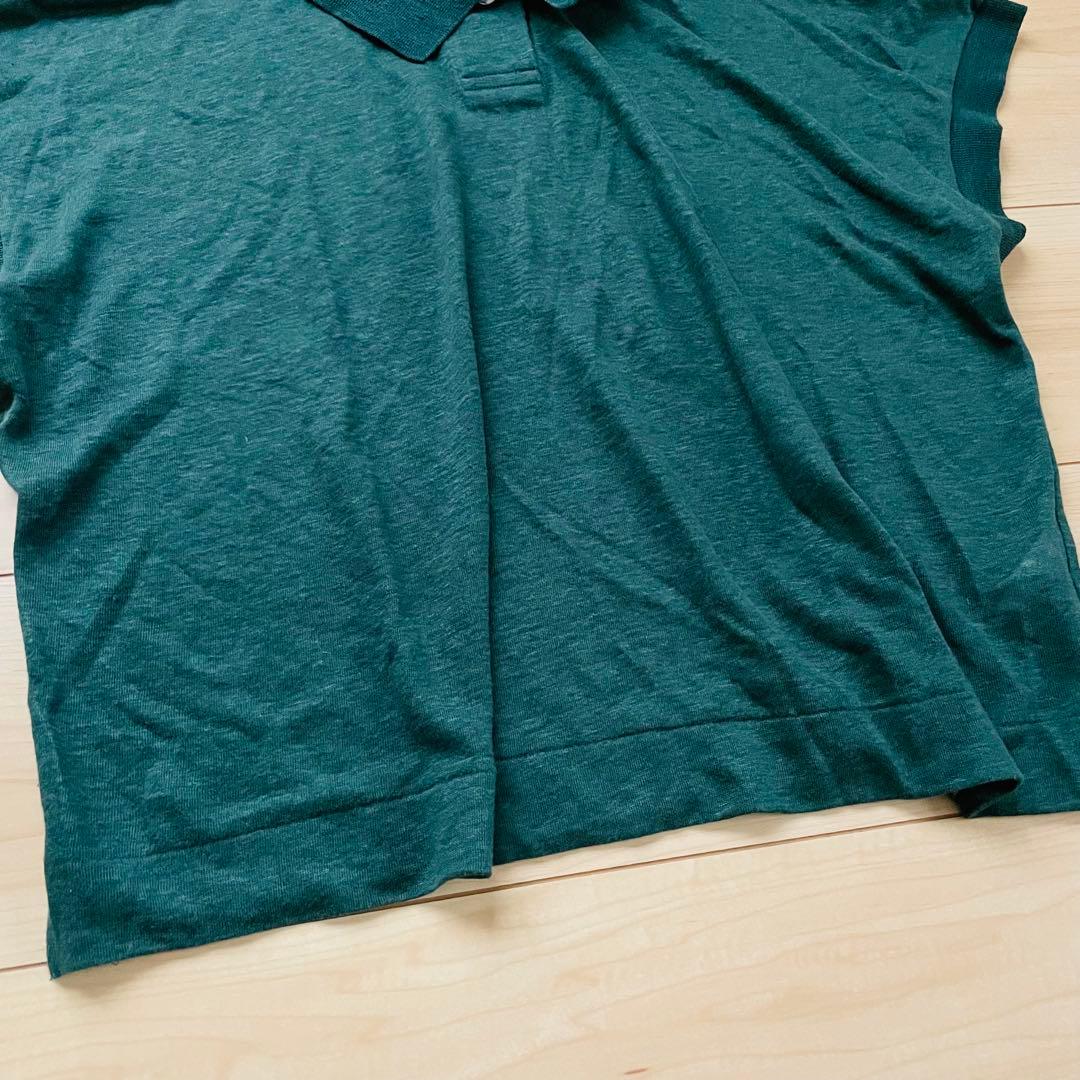 マーガレットハウエル　LINEN JERSEY POLO グリーン　22SS