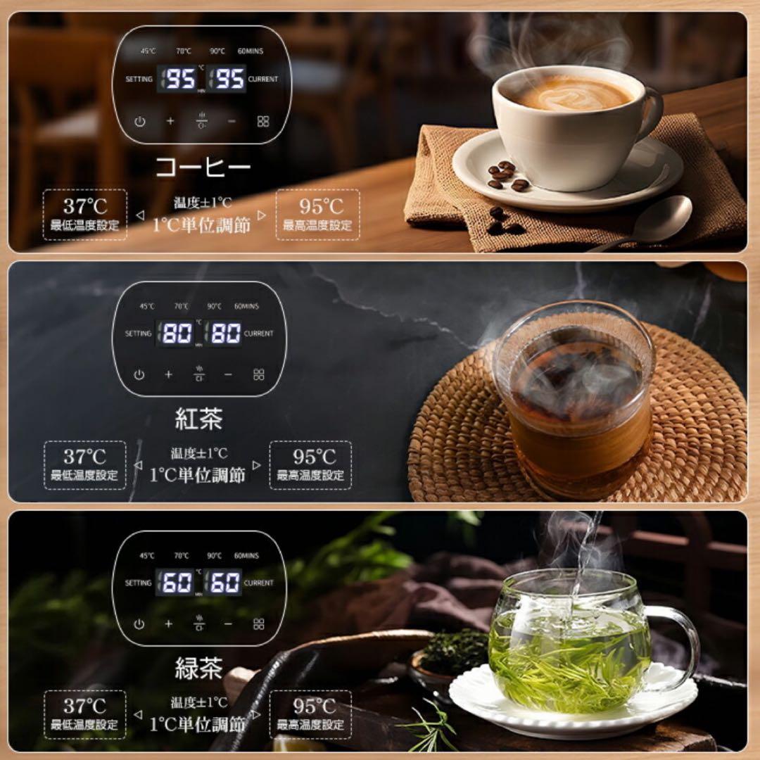 多機能1.3L 85 電気ケトル 温度調節 保温 ガラス製 茶こし付 大容量