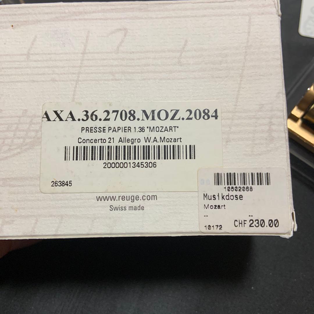 REUGE オルゴール 36弁 アクリルケース mozart
