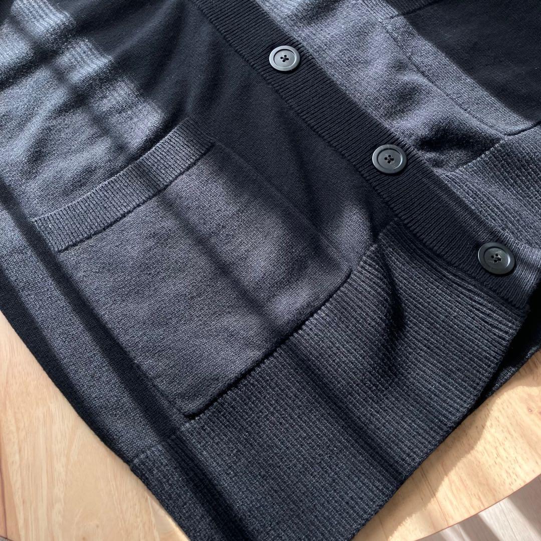 JOURNAL STANDARD コットンカシミヤビッグカーディガン 黒