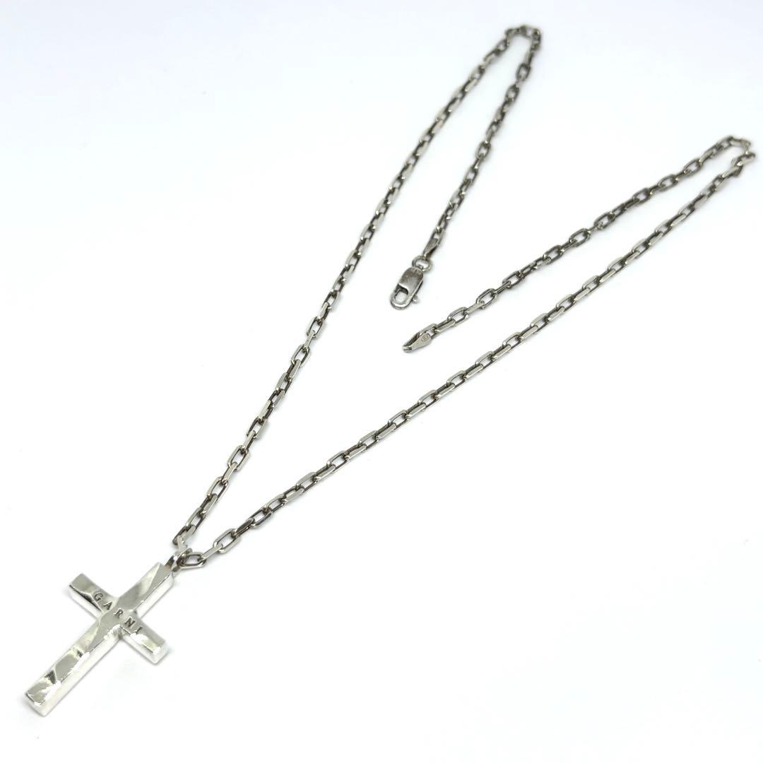 【GARNI】クロス 十字架 45cm ペンダントネックレス SILVER