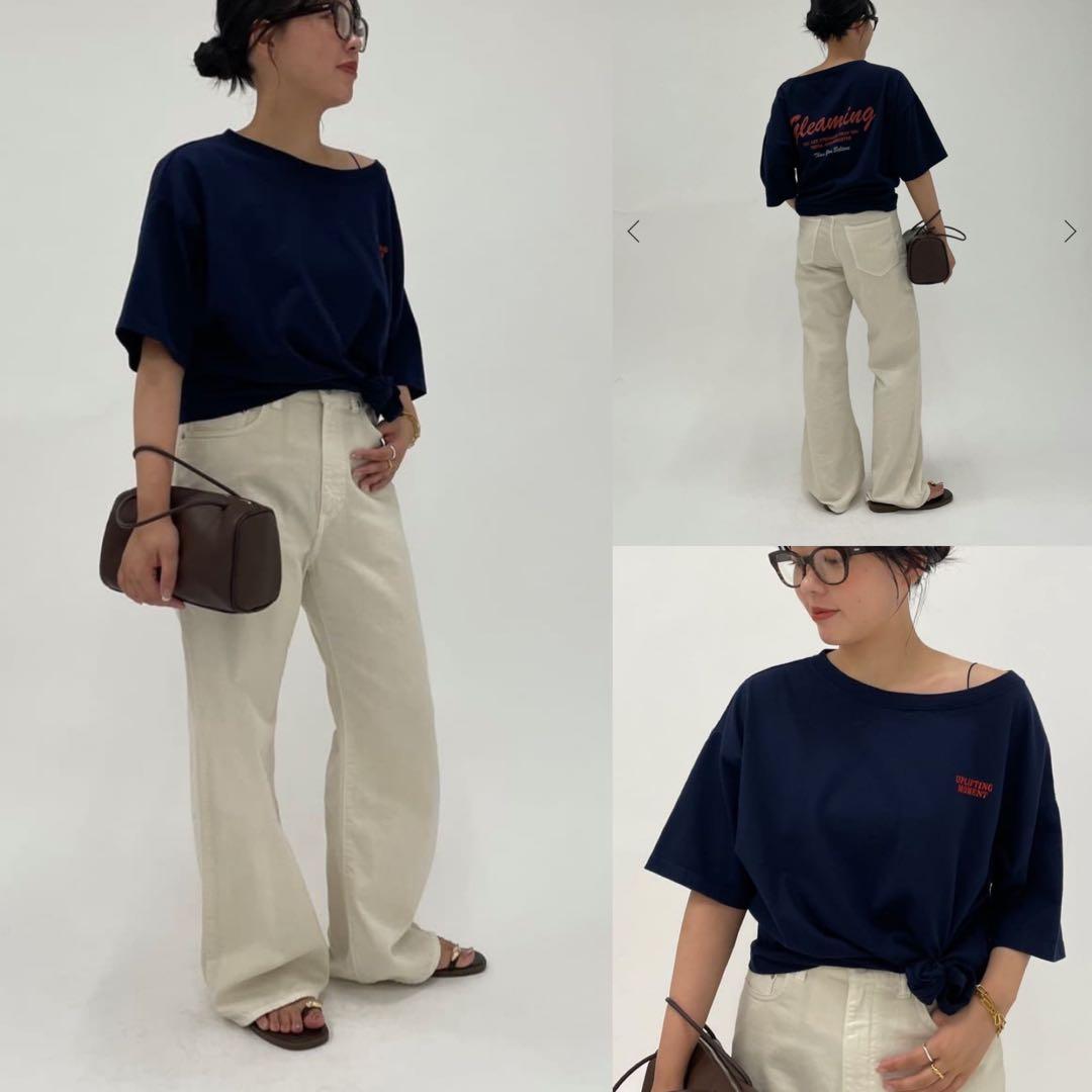 FRAMeWORK 25SS haru×FRAMeWORK コラボロゴTEE