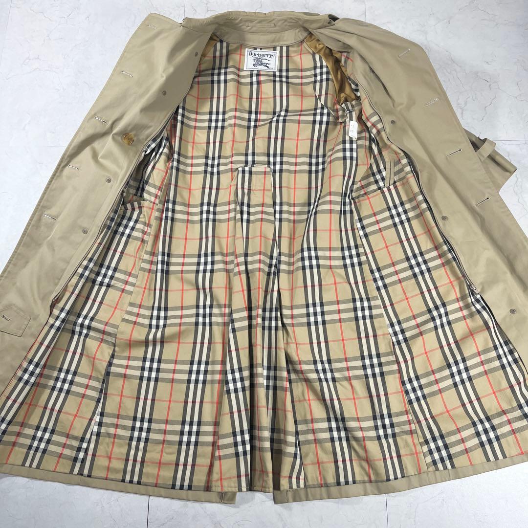 ✨美品 バーバリーズ ダブルトレンチコート ロング 付属品完備 レザー