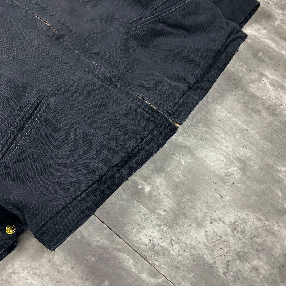 トライマウンテン 刺繍企業ロゴ 襟コーデュロイ ダックジャケット XL 6367
