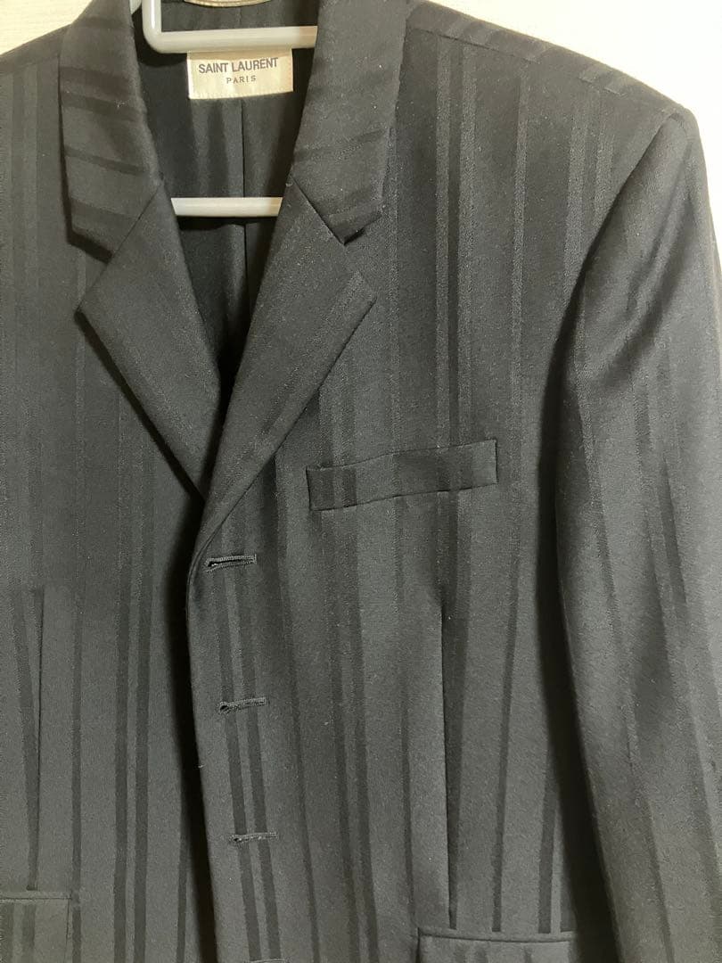 SAINT LAURENT PARIS ストライプ テーラード ジャケット