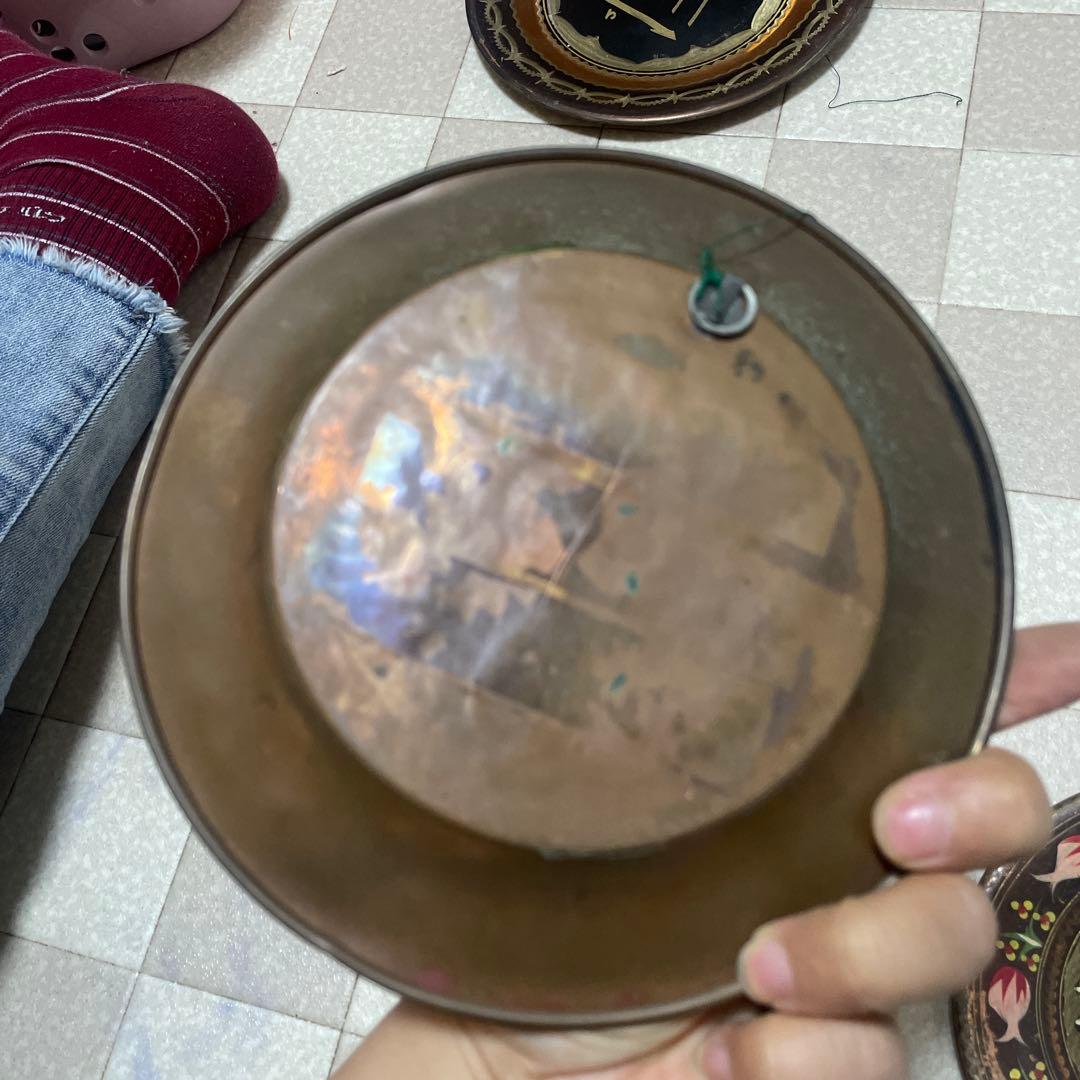 トルコ土産 銅製 トレー 飾り皿 プレート