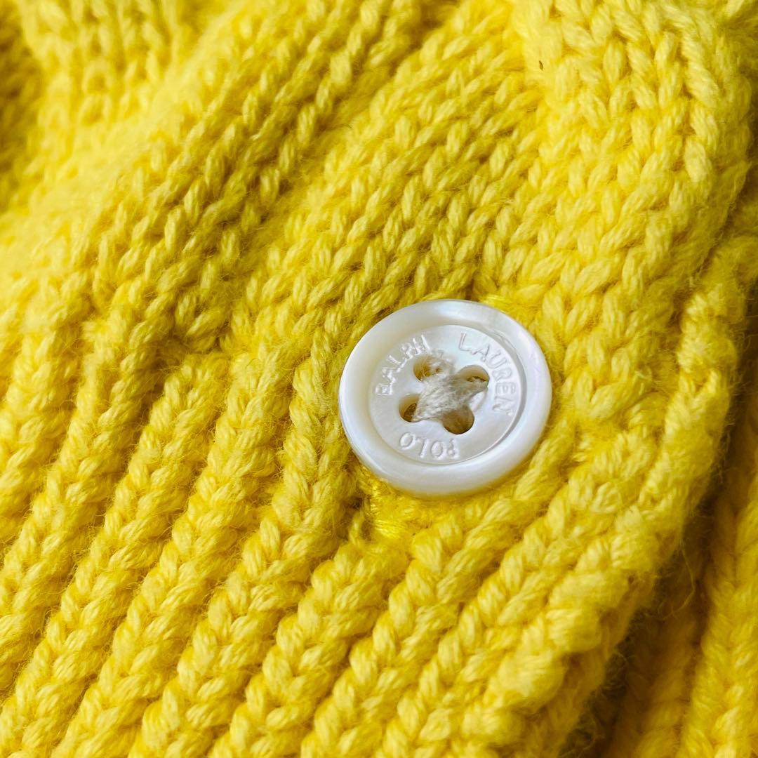 ラルフローレン ケーブル コットンカーディガン ポニー刺繍 人気　現行タグ　春