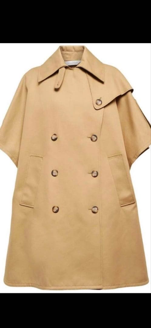 Max Mara PERNICE コットンケープ　ポンチョ　S タグ付き 新品