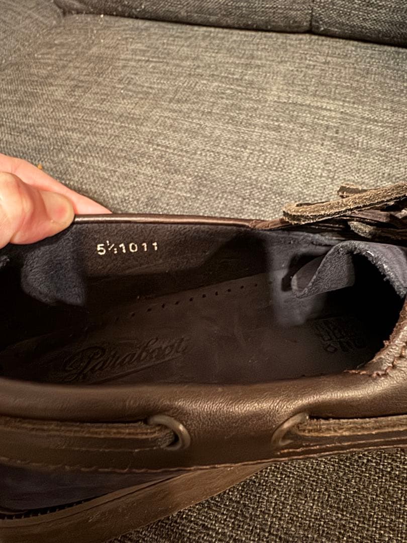 Paraboots ネイビー デッキシューズ 5h