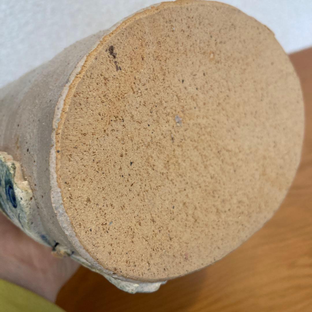 花器②　花瓶　フラワーベース　陶器　手作り　作家　蝶　一点物