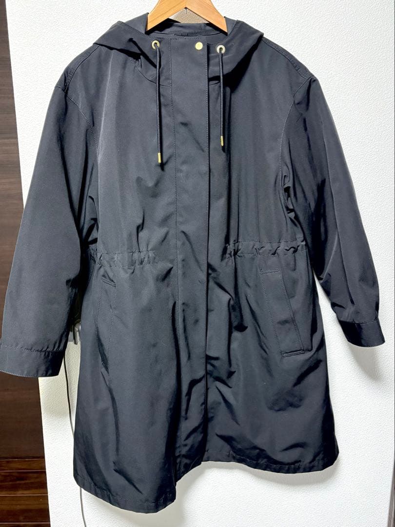 美品⭐︎23区 オンワード樫山 2wayモッズコート 黒 44(LL.XXL)