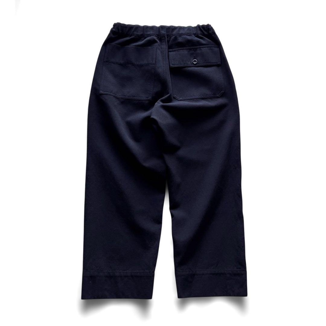 【美品】MHL./ウールコットンパンツ/ブラック/ M
