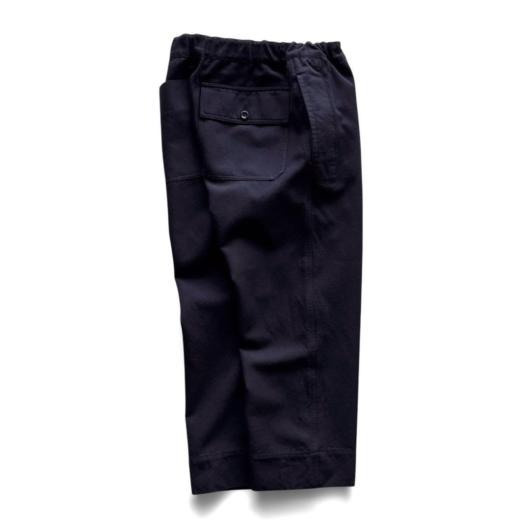 【美品】MHL./ウールコットンパンツ/ブラック/ M