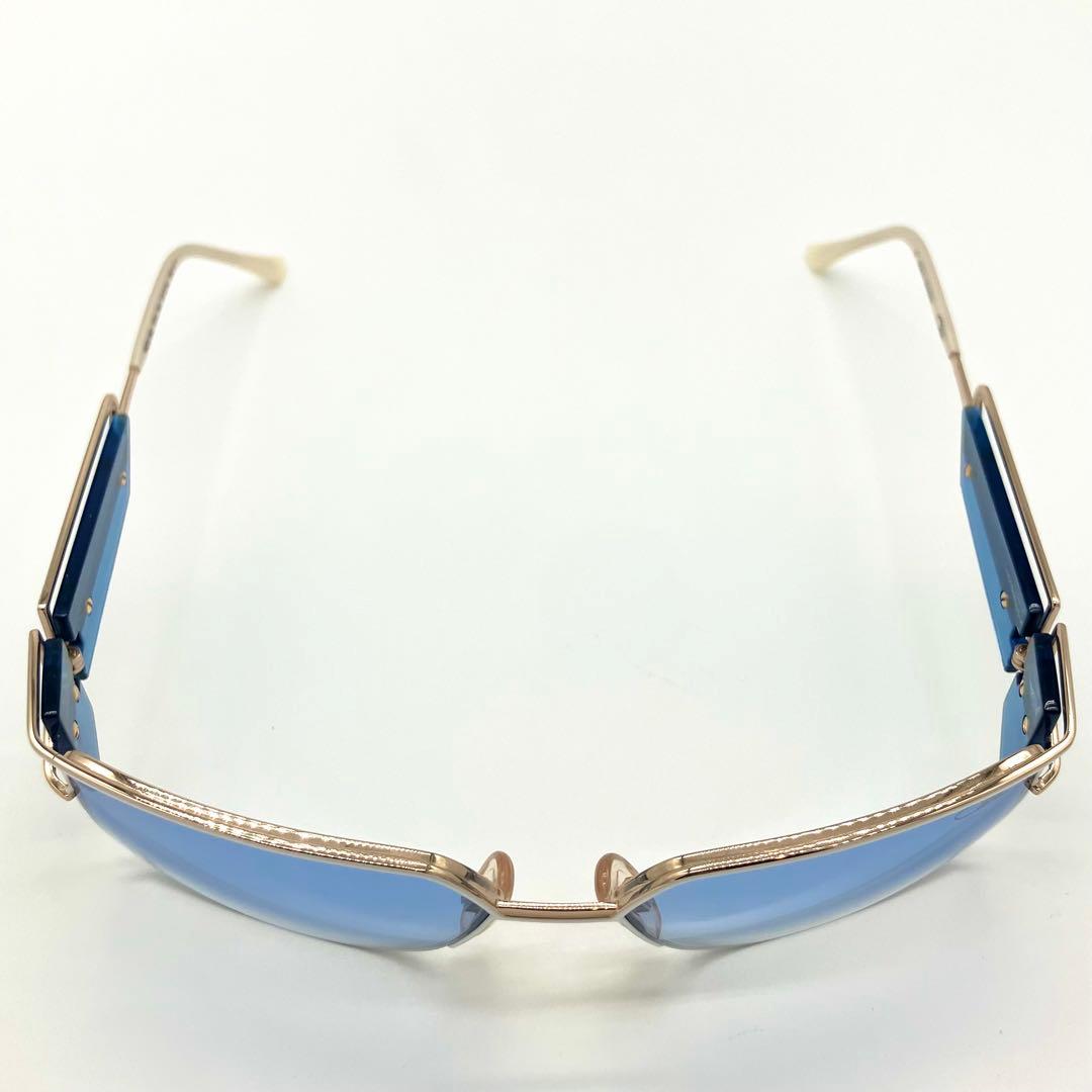 希少　CAZAL カザール サングラス　ハーフリム　ブルー グラデーション