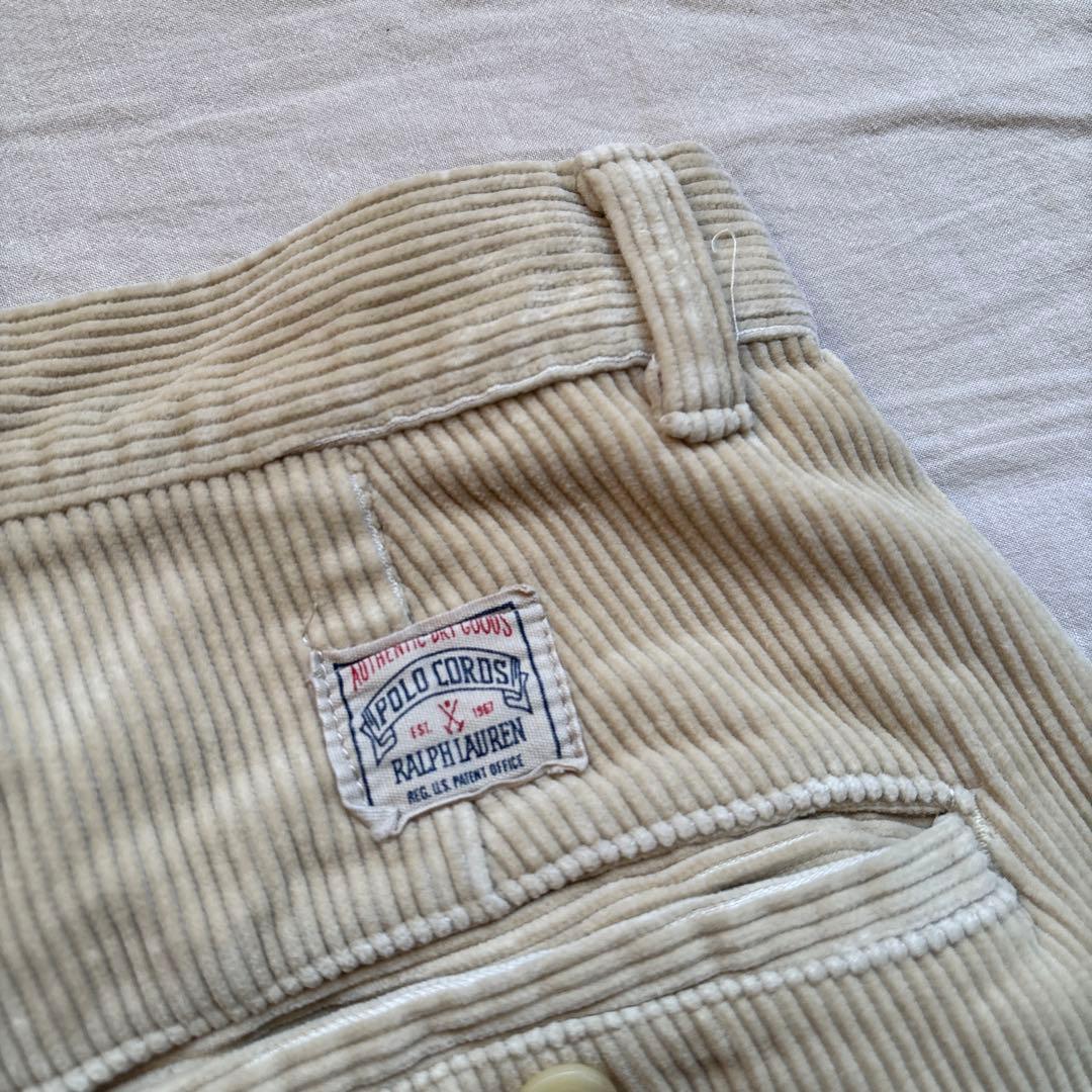 【90s】Ralph Lauren コーデュロイ パンツ 初期タグ ベージュ