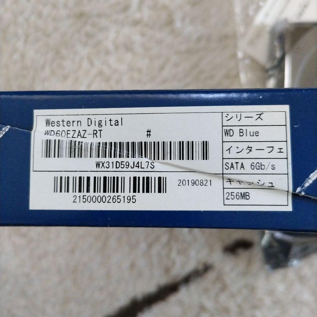 ハードディスク　WD60EZAZ-RT　6TB
