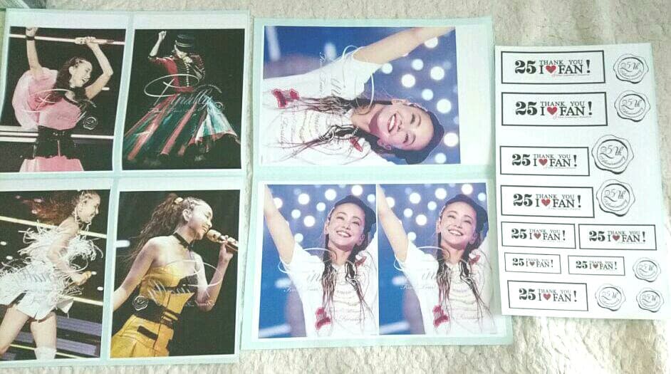 安室奈美恵☆楽天ブックス限定先着特典☆初回盤コンパクトミラー５セット&シール