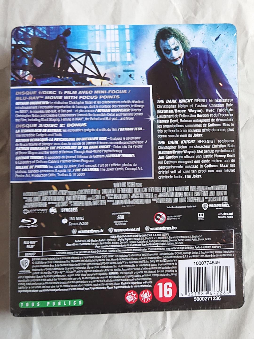 ダークナイト スチールブック Blu-ray it