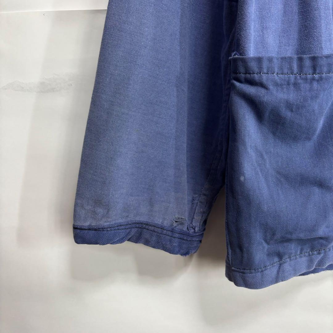 70sフレンチ　カバーオール　ボロ襤褸　ボロの美学　ツギハギ　ユーロヴィンテージ