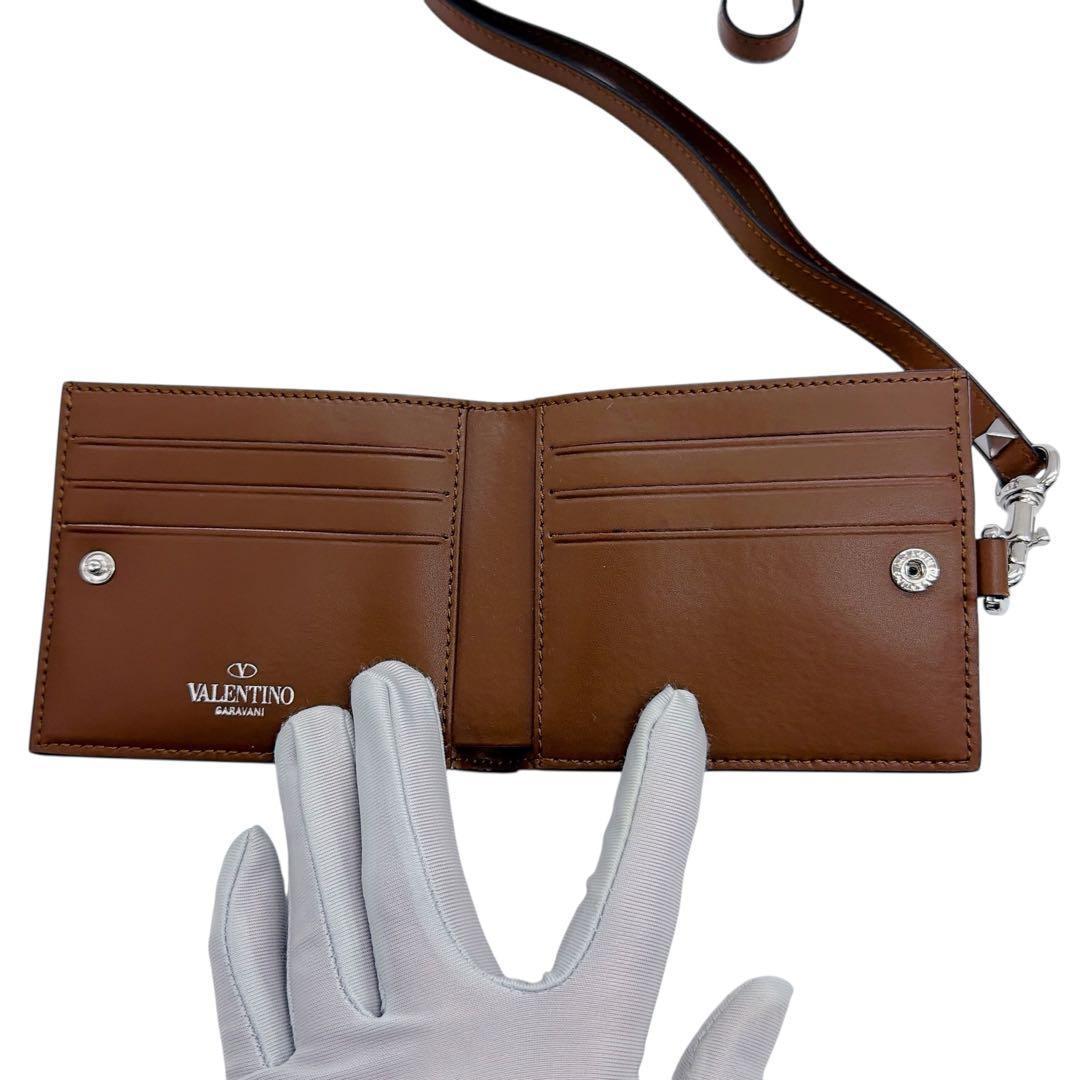 ヴァレンティノ レザー VLTN コンパクトウォレット 財布 VALENTINO
