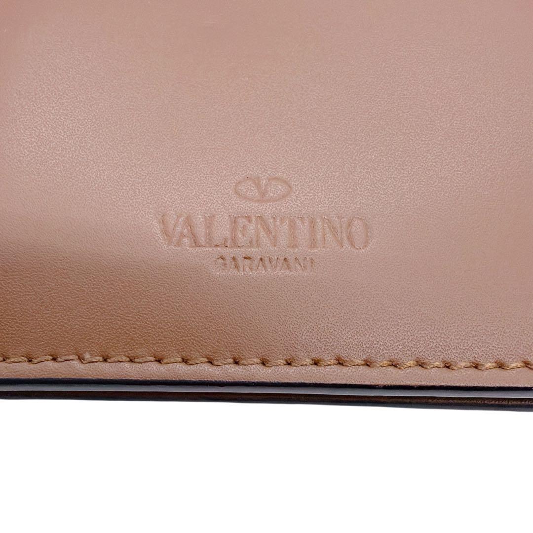 ヴァレンティノ レザー VLTN コンパクトウォレット 財布 VALENTINO