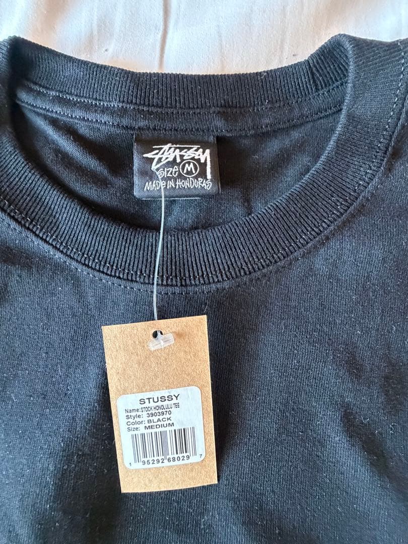 Stussy Honolulu ブラック Tシャツ US Mサイズ 明細ありタグ