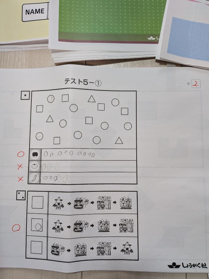 奨学社 洛南高等学校附属小学校オープン模試　第1回～第2回
