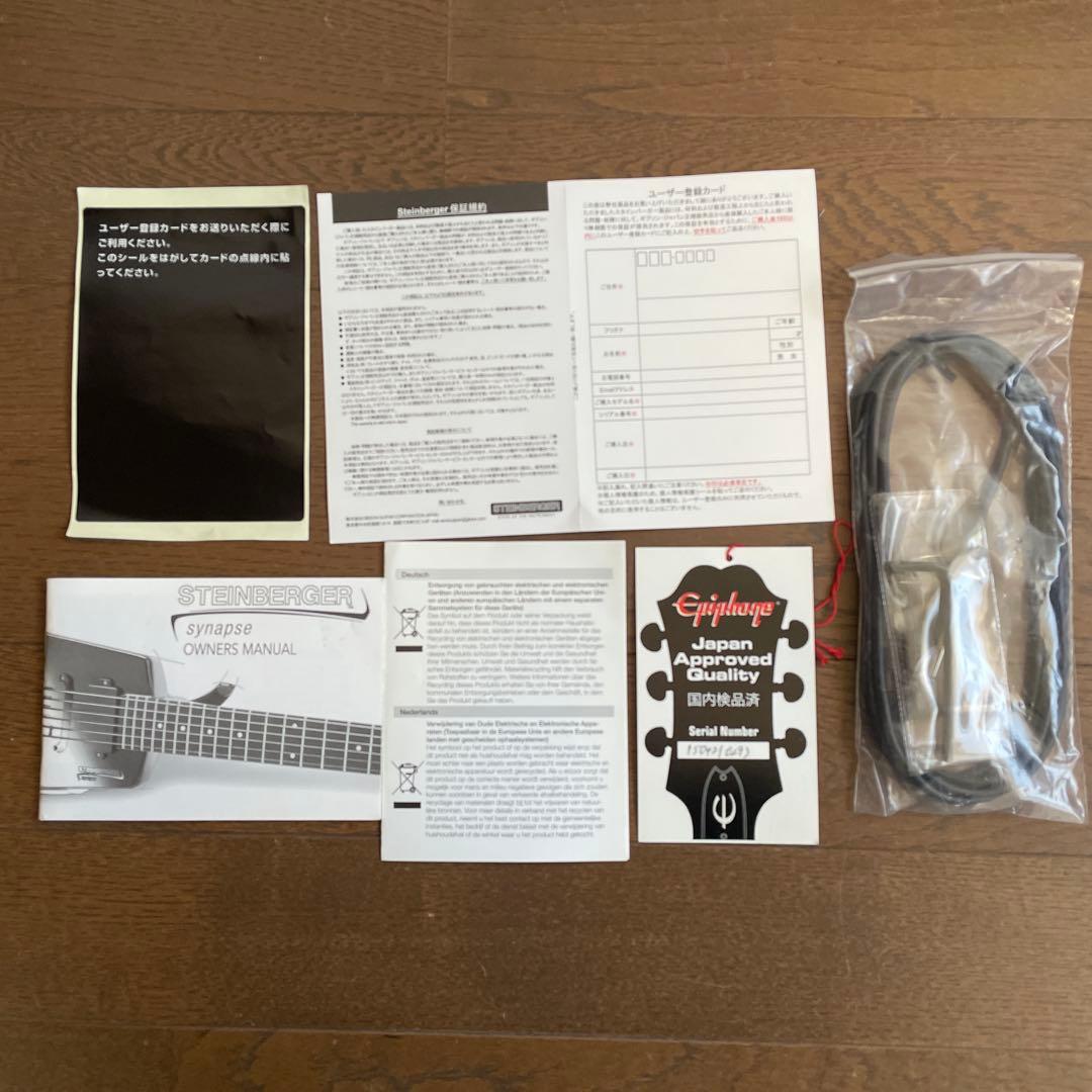 STEINBERGER synapse ブラック 4弦エレキベース　ほぼ未使用品