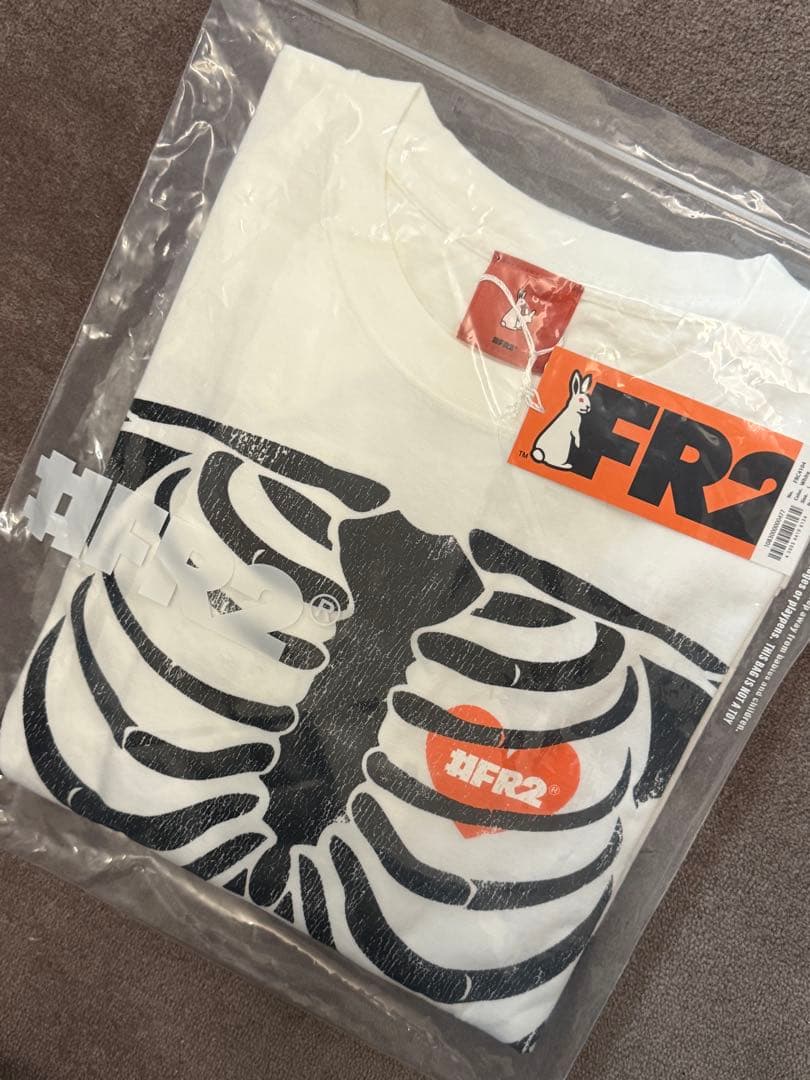 FR2 BONE Garment Dye Tシャツ ホワイト