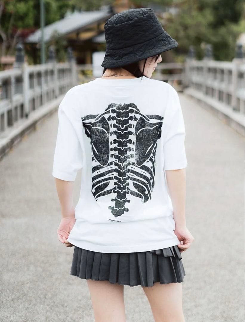 FR2 BONE Garment Dye Tシャツ ホワイト