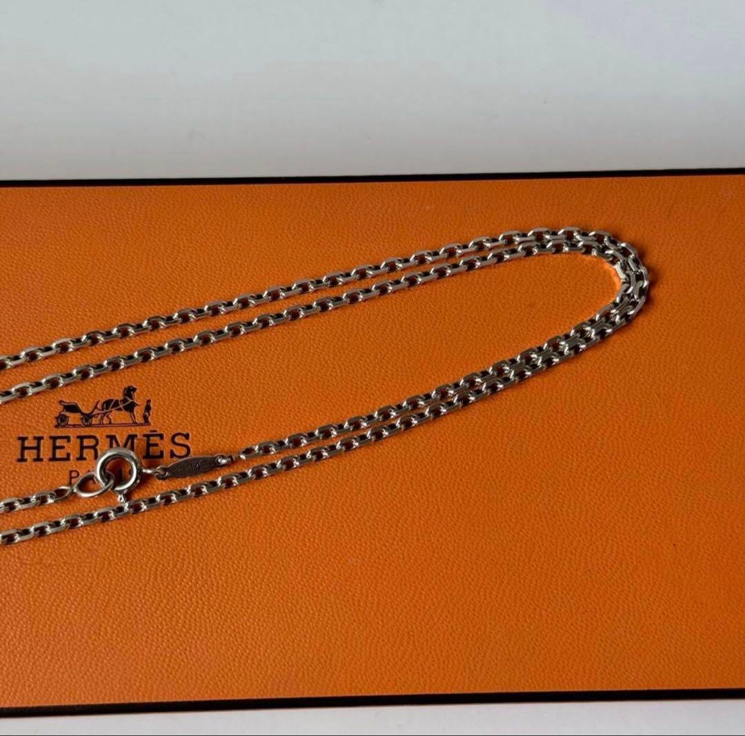 HERMES チェーンネックレス 50cm Ag925