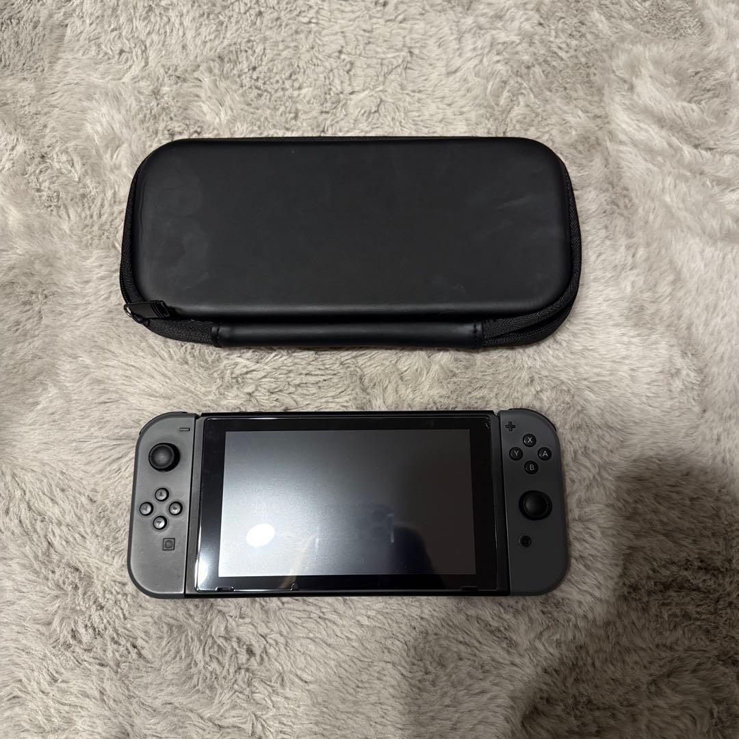 Nintendo Switch グレー本体 HDMIケーブル付属　ケース付き