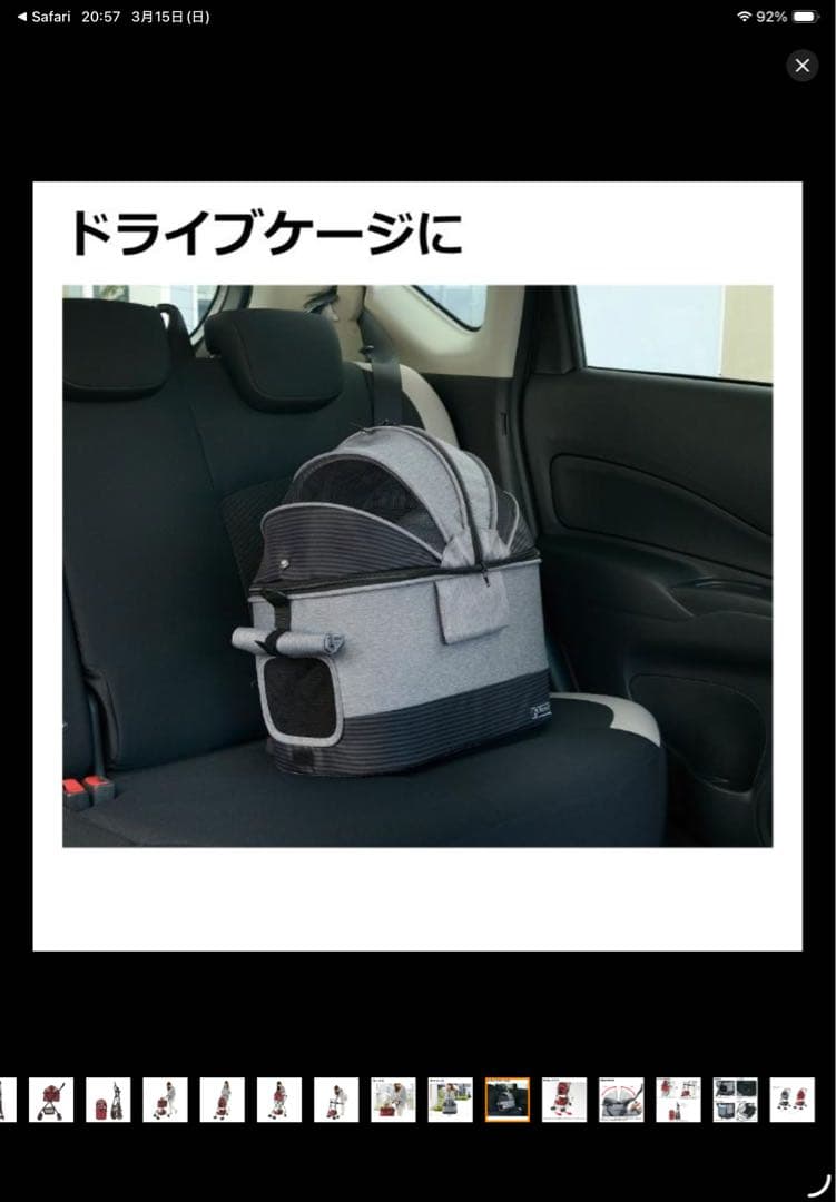 Richellリッチェル ペットカート ミニモ　レッド