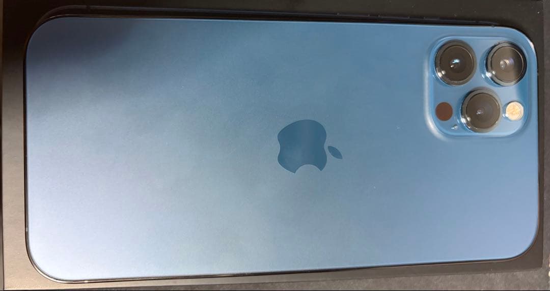 バッテリーフロント画面純正新品 iPhone12promax ブルー 256GB