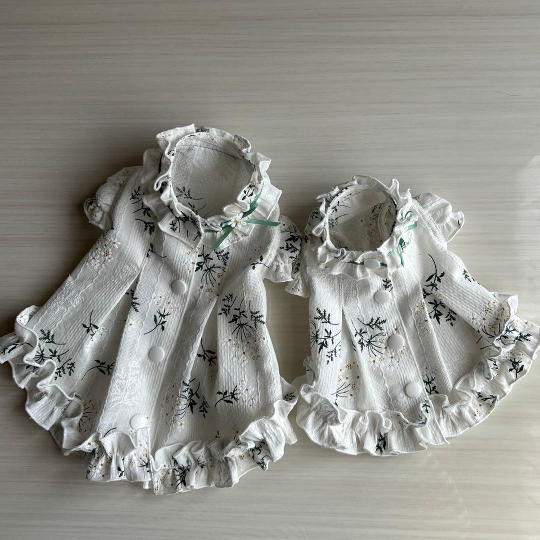No.539・540 犬服ハンドメイド　バックオープンワンピース2着