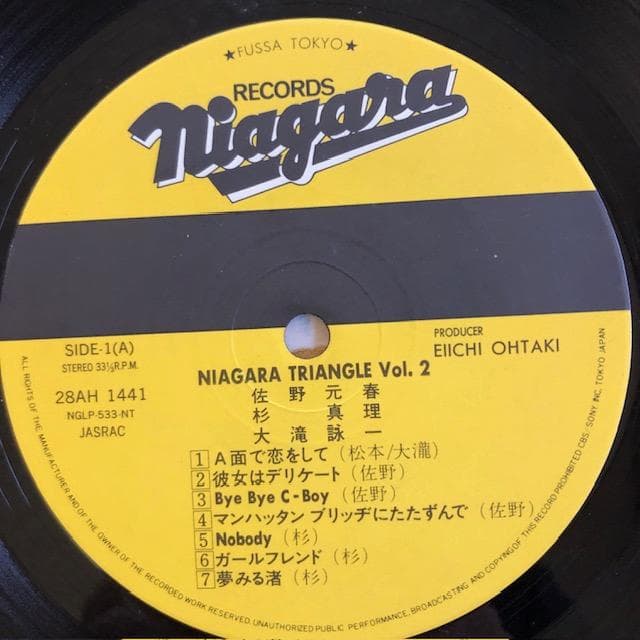 【LP】ナイアガラ・トライアングル Vol.2 大瀧詠一 d980y96