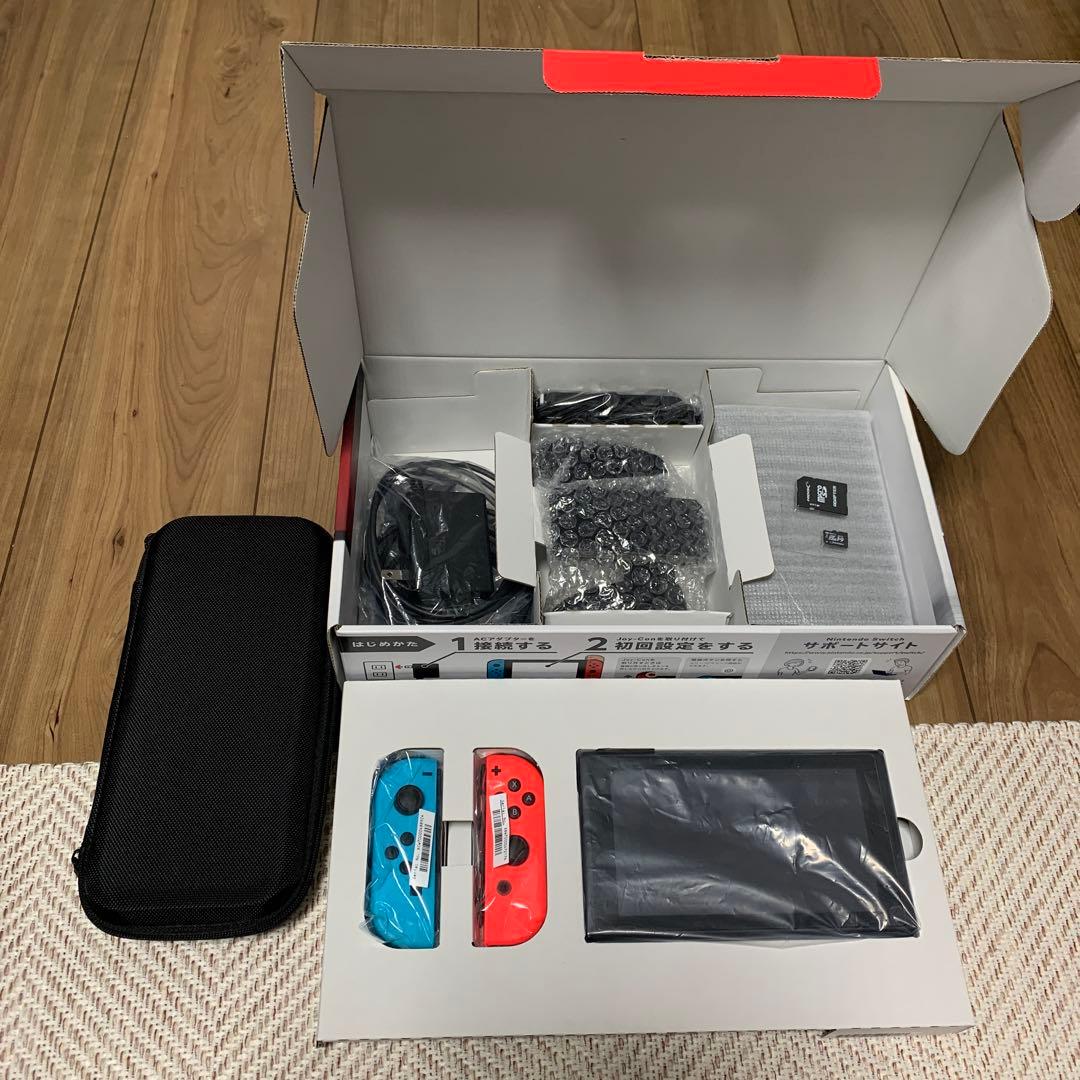 Switch本体 SDカード、持出ケース付き