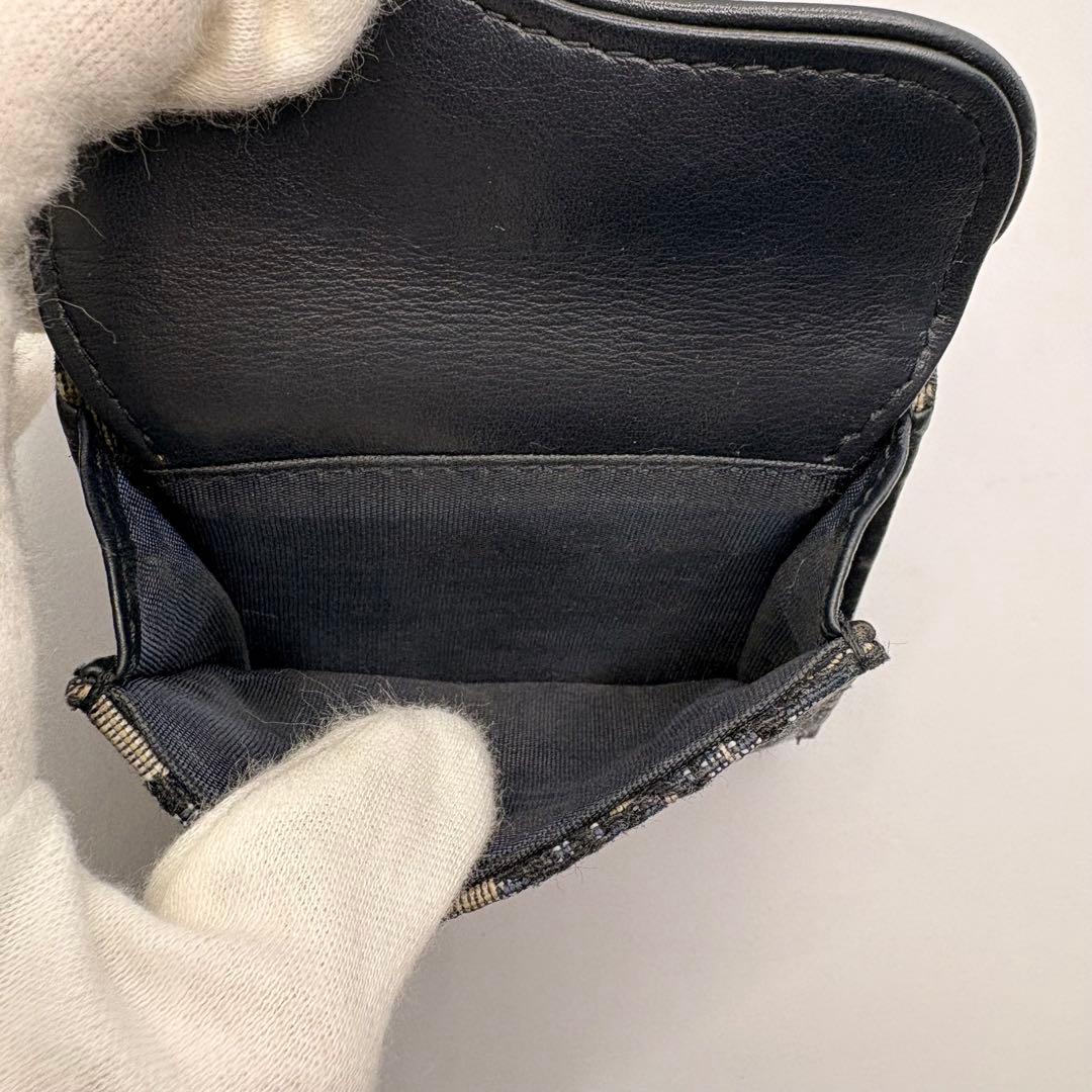 Dior★オブリーク SADDLE コンパクトウォレット 三つ折り財布【美品】