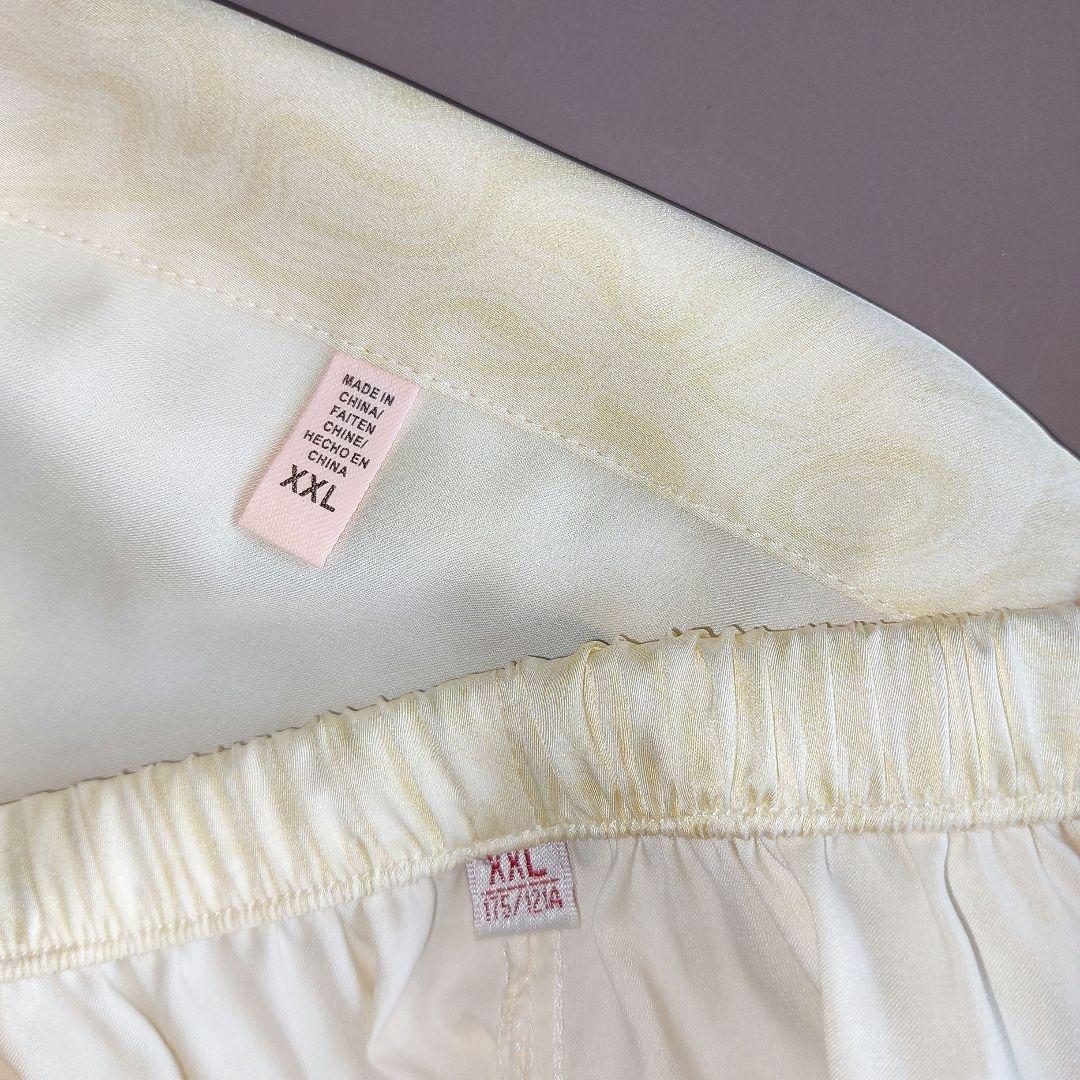中国製品シルク(98％)パジャマ～男女兼用　XXLサイズ　一等品　新品　未使用品
