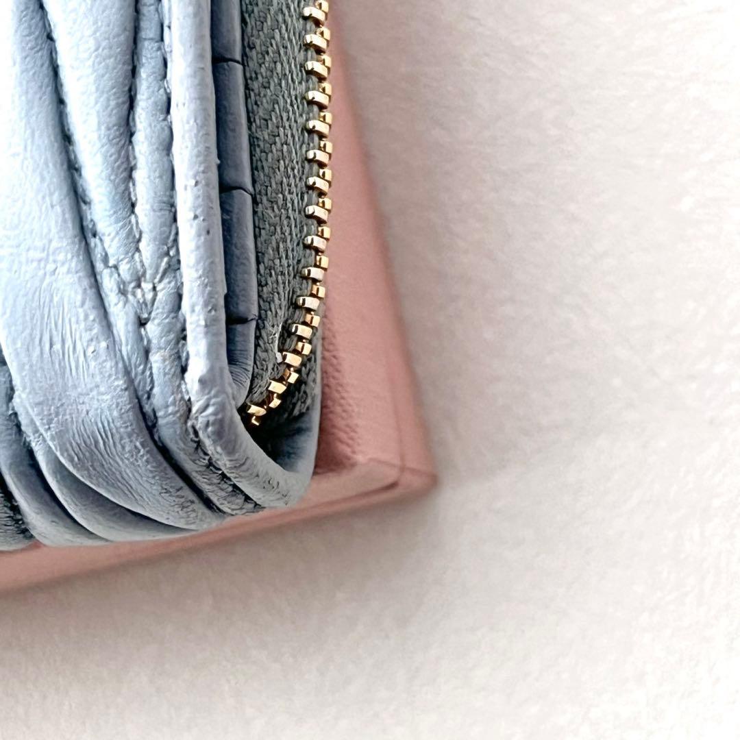 miu miu ミュウミュウ マテラッセ コンパク二つ折り財布　0212-①