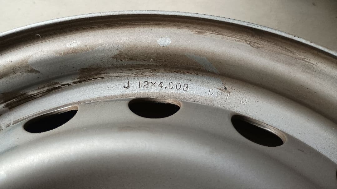 N-VAN純正12インチ シルバーホイール 4個セットホイールナット付き　JJ1