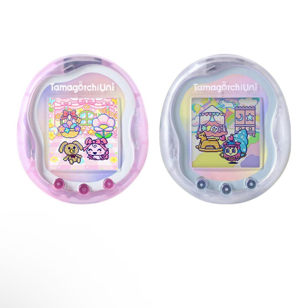 たまごっちユニ プレミアムバンダイ限定 オーロラピンク プリズムホワイト セット