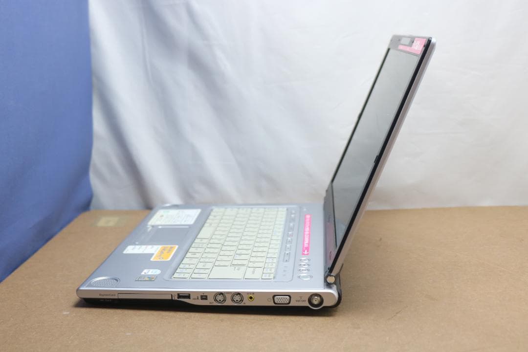 15.4インチのVAIOノートPC VGN-FT50B winXP wifi確認