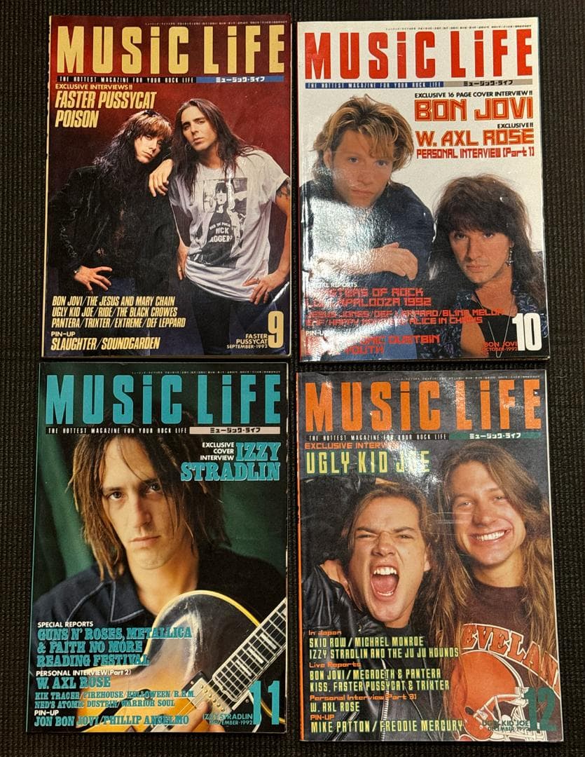 MUSIC LIFE（ミュージックライフ） 1992年の8冊、1993年5月号