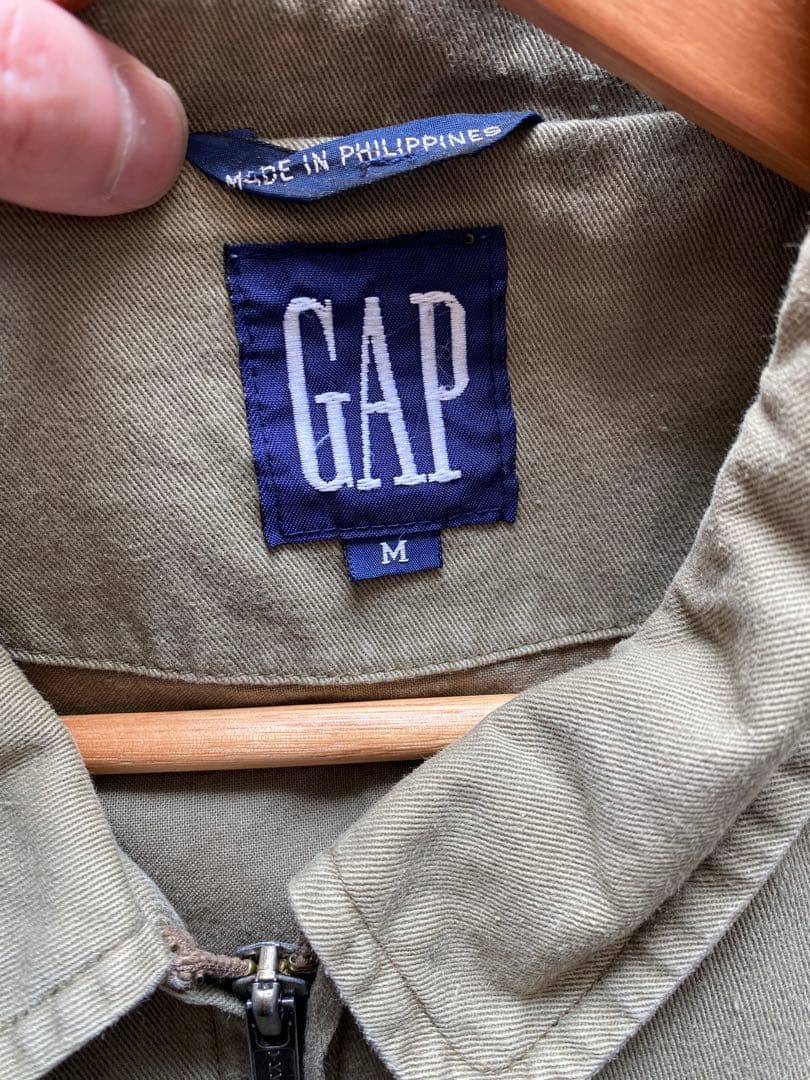 90's OLD GAP A-2 タイプ ジャケット デカタグ 短丈