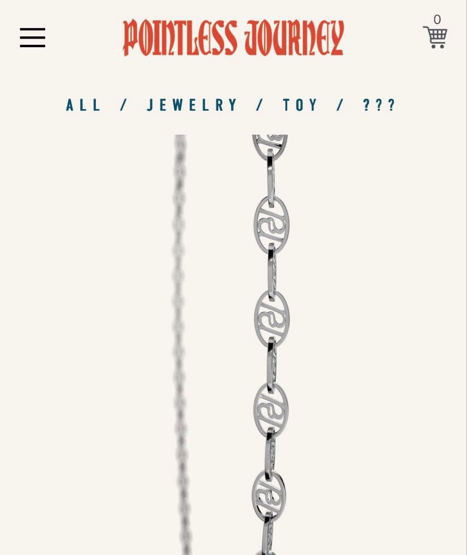 アクセサリー pointless journey CHAIN NECKLACE SILVER