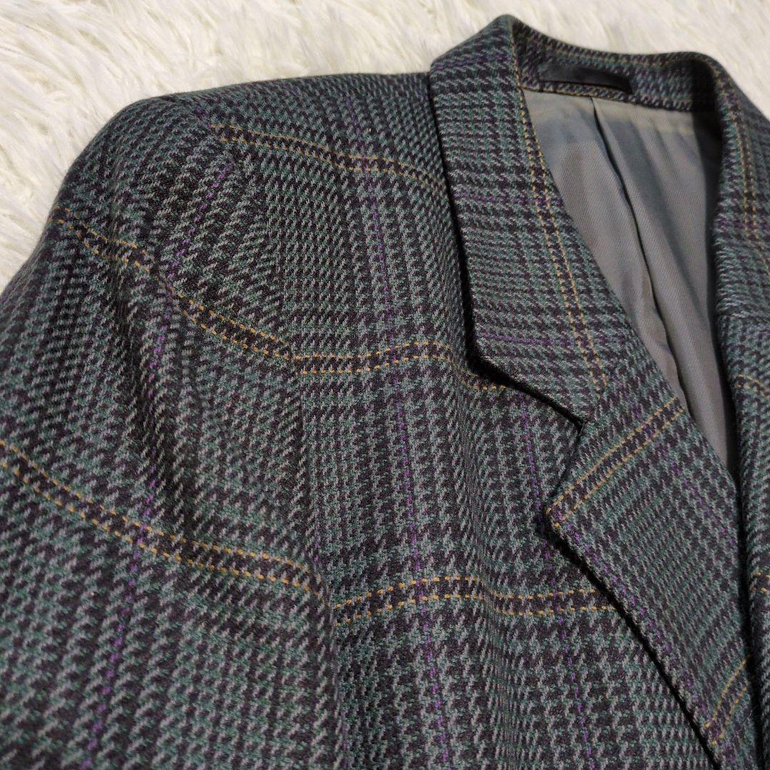 希少　BURBERRY’S　グレンチェック　ダブルジャケット　カシミヤ
