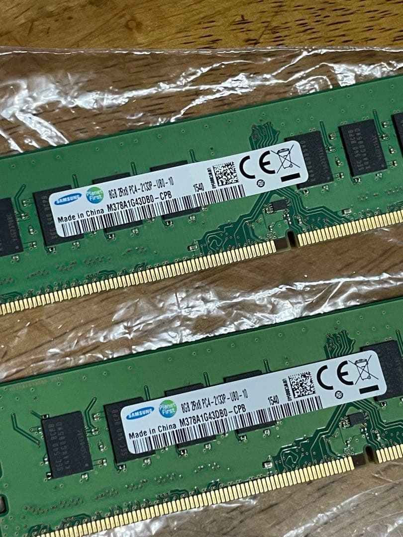 DDR4 8GB×2枚 16GB